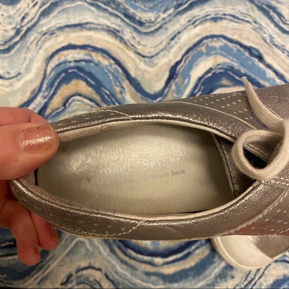 Josef seibel pewter lace up tennis shoes size 40 - Picture 5 of 12